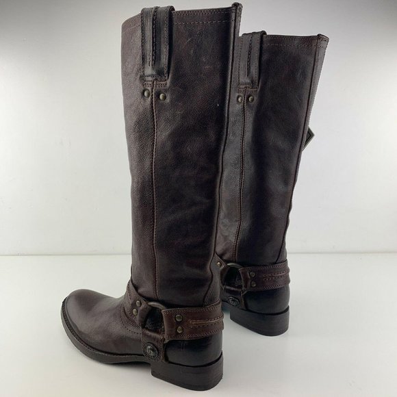 Womens Frye Boots Size 6 Melissa Harness Whiskey P - Picture 5 of 12